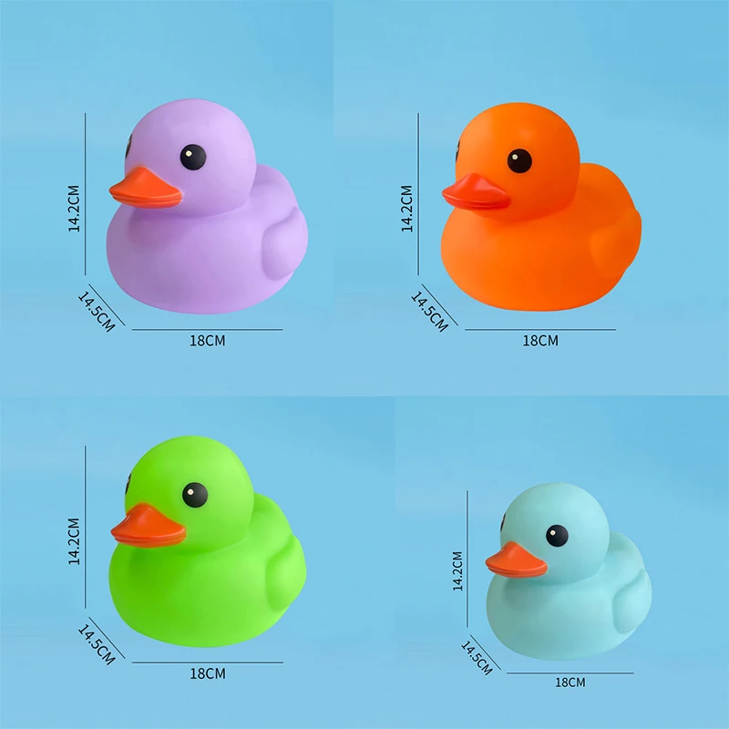 5 Inches Large Rubber Ducks Bulk Large Duck Toy Squeak Rubber Duckie Floating Bath Toy Duck for Birthday Party Decoration Gift