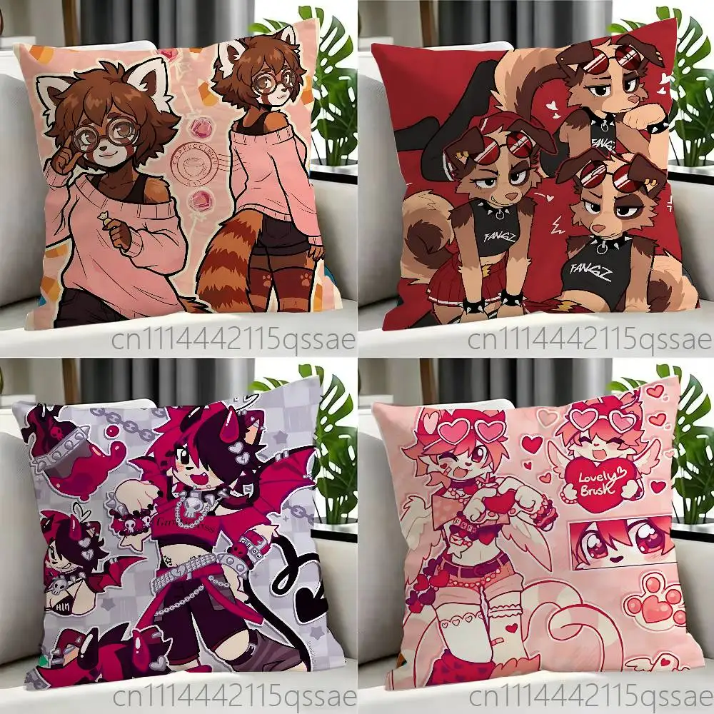 FOR Three Pleasures FANGZ Pillow case Printed Polyester Throw Pillow Cover Decorative Sofa Cushion Pillowslip Home Decor
