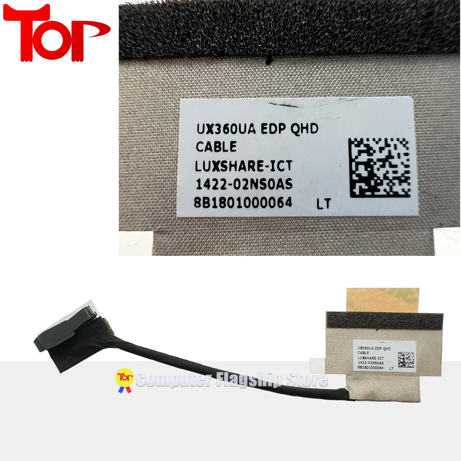 ASUS UX360CA UX360UA UX360CAK UX360UAK UX360U UX360C 14005-02010100 1422-02NS0AS 14005-0201040 cavo per schermo Video LCD LED per Laptop