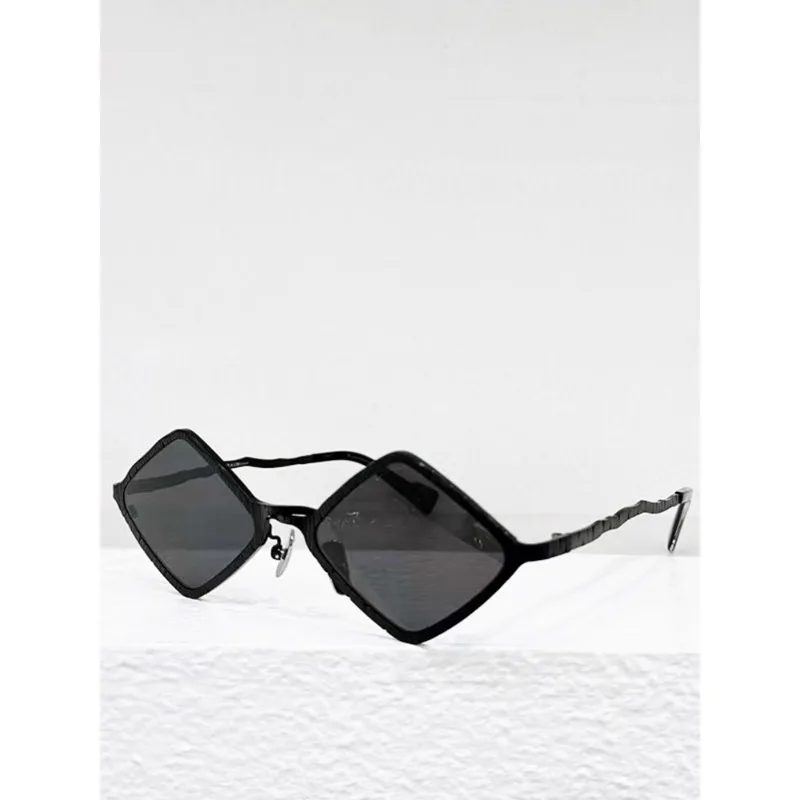 Luxury Brand Diamond-shaped Metal Sunglasses Can Be Matched with Myopia Degree Men and Women  Unique  Decorative Glasses