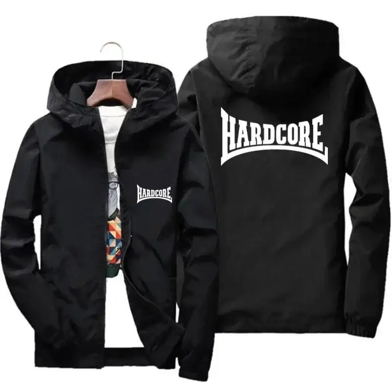 

Куртка-ветровка Hardcor для мужчин: водонепроницаемая, быстросохнущая, с капюшоном, на молнии, в стиле бомбер, для спорта и активного отдыха