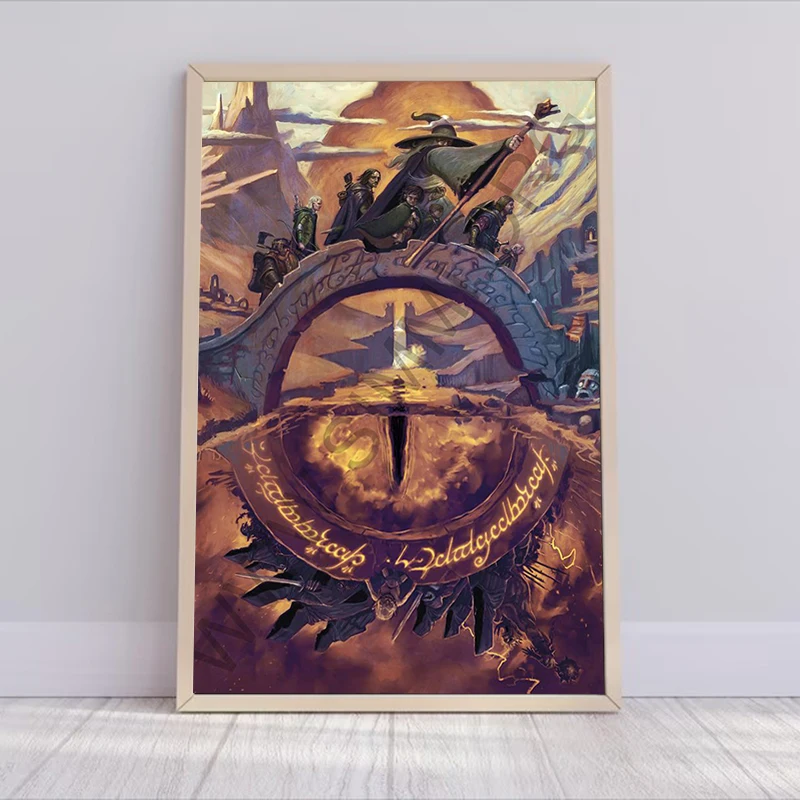 L-Lord of the Rings Movie Poster Aesthetic Room Decoration Paintings on the Wall Decor Posters for Wall Art Canvas Painting Home