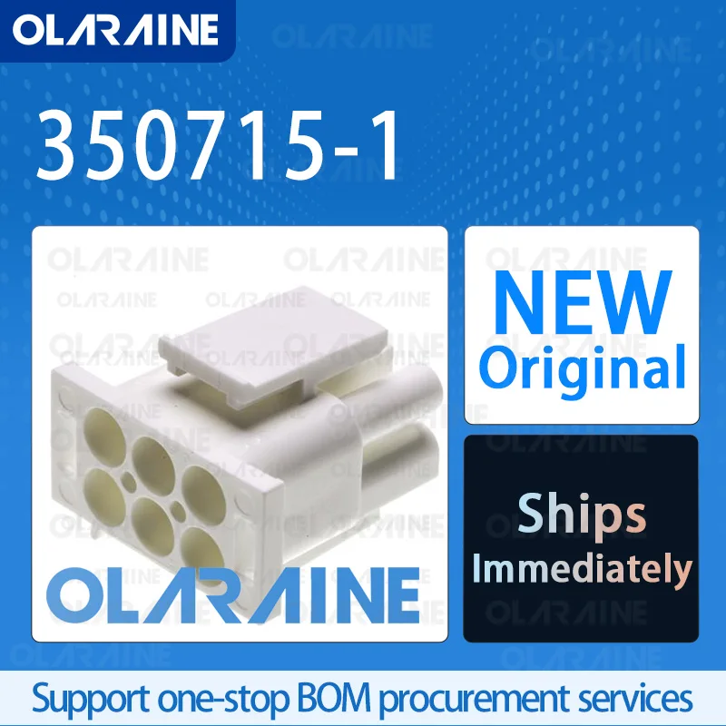 

50/200/500Pcs 350715-1 100% brand new and original IC chip Pin and socket connectors 6 Position 600 V