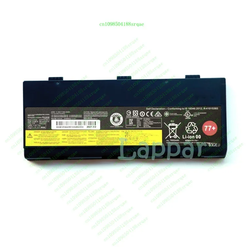 

Genuine 77 00NY493 00NY492 SB10H45078 Battery for Lenovo P50 P51 P52 Series"% Test"