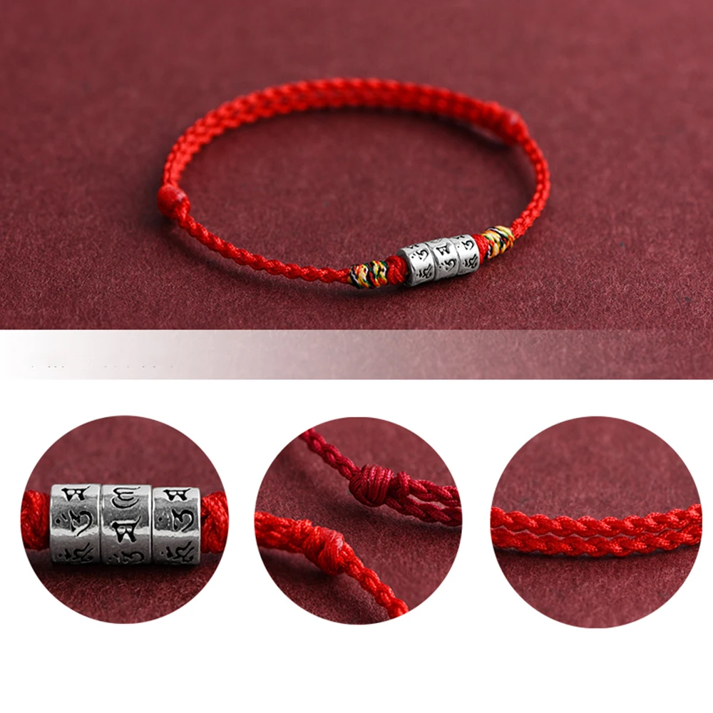 Braided Knot Red String Bracelet For Fate and Strong Protection for Women and Men Adjusatable Tibetan Buddhist Mantra Bracelets