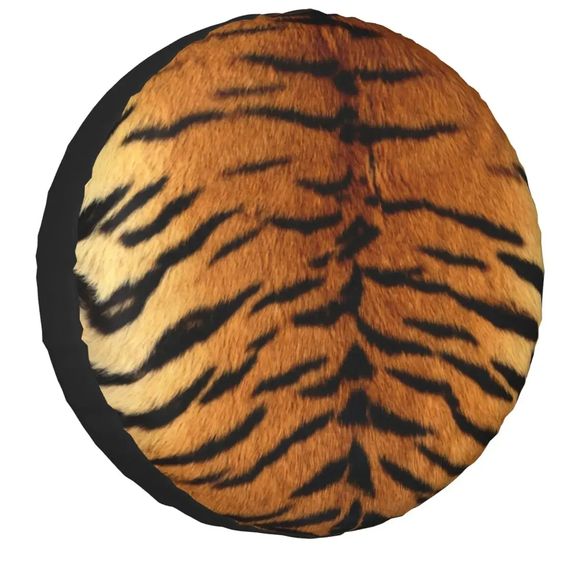 Faux Siberian Tiger Skin Spare Tire Cover for Jeep Hummer Custom Printed Animal Dust-Proof Car Wheel Covers 14