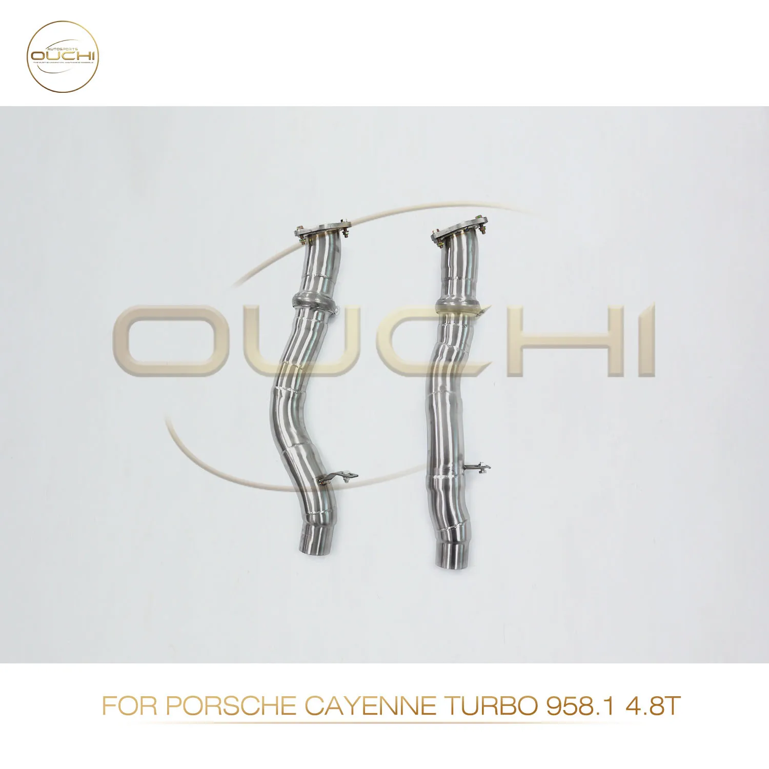 

High Performance Resonant Tube For Porsche Cayenne Turbo 958.1 4.8T OUCHI Exhaust System Stainless Steel Auto Parts
