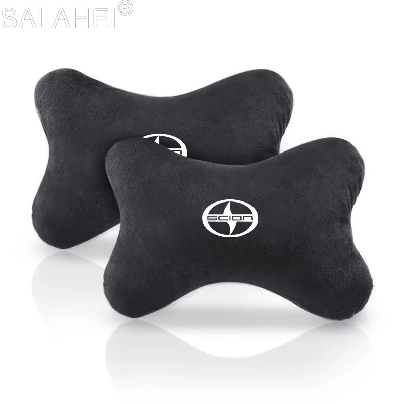 Fashion Couples For Toyota scion XA XB XD IQ TC Car Headrest Neck Pillows Seat Belt Protector Shoulder Pad Auto Accessories - Image 2