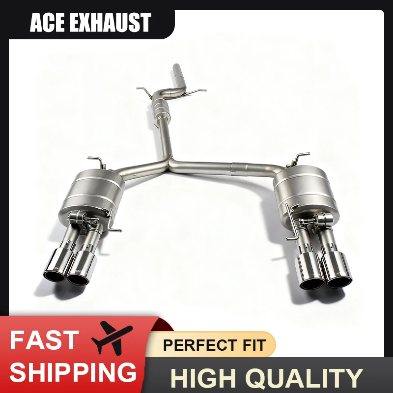 

ACE Car Accessories for Audi A4 A5 B8 B9 2.0T High Performance Valvetronic Exhaust Catback Muffler SUS304 Quality Exhaust Pipe