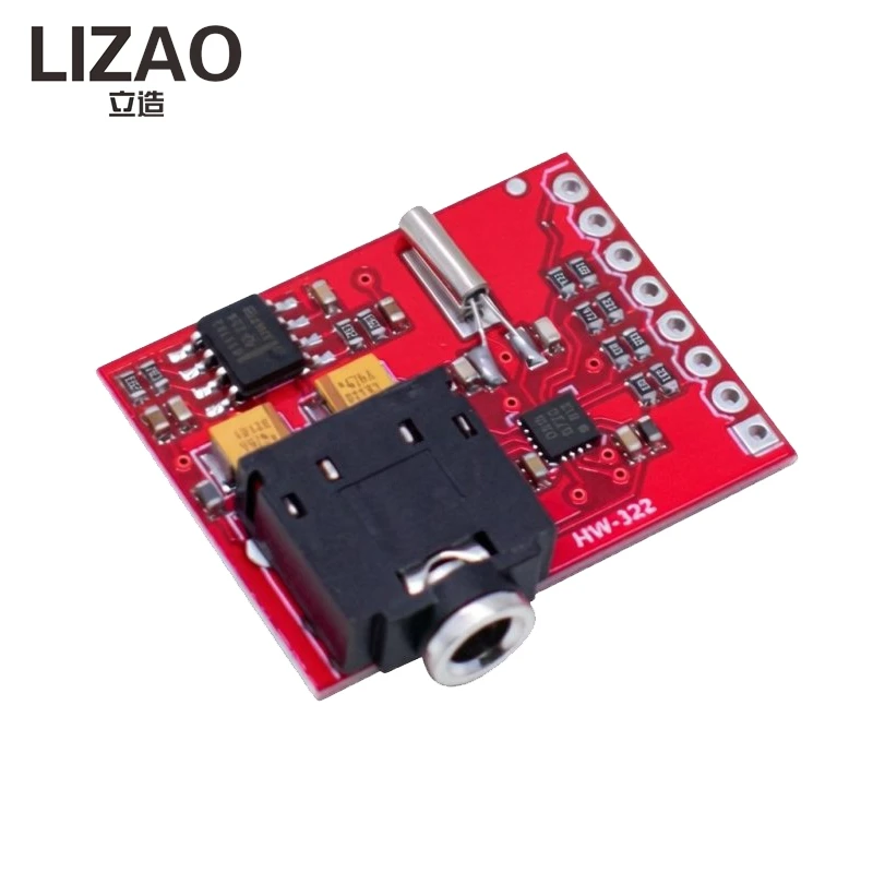 HW-322 SI4703 FM Stereo Radio Tuner Module RDS Radio Data System Receiver Board 3.5mm Headphone Jack I2C Control For DIY Project