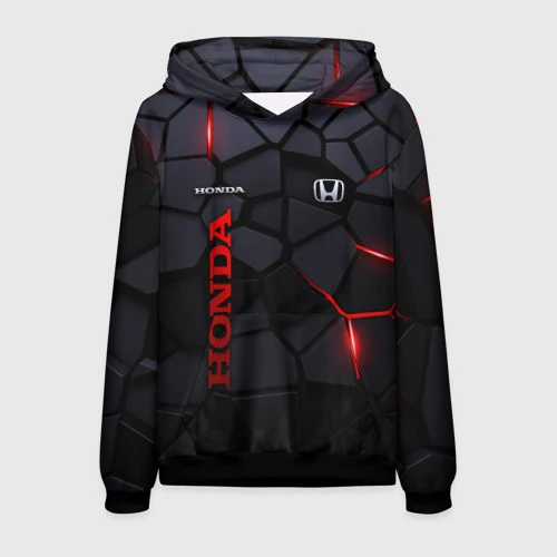 

Quick Dry Honda Motorcycle Jersey Hooded Hoodies Crack Printing Bike and Mountain Racing Men's Women's Armored Hoodie