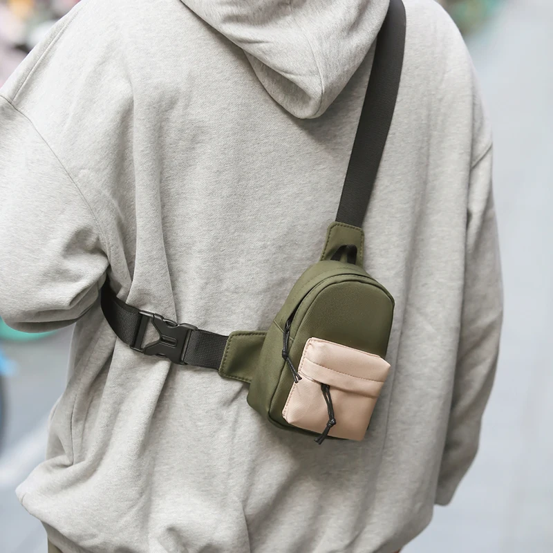 多機能カジュアルメンズチェストバッグ、携帯電話バッグ、アウトドアトラベルショルダーバッグ