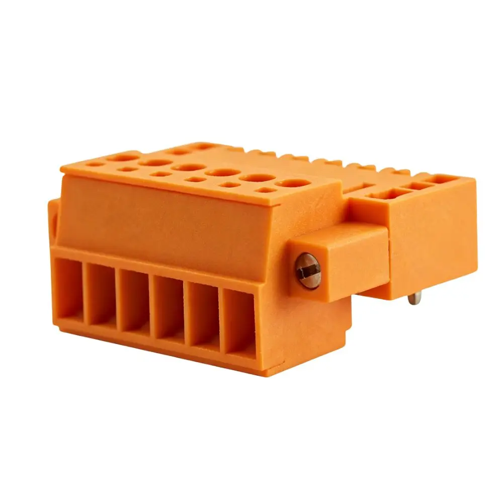 3.5mm Pitch KF2EDGJVM 2P-12P Plug-in Terminal Block CONTACT Type Orange PCB Connector