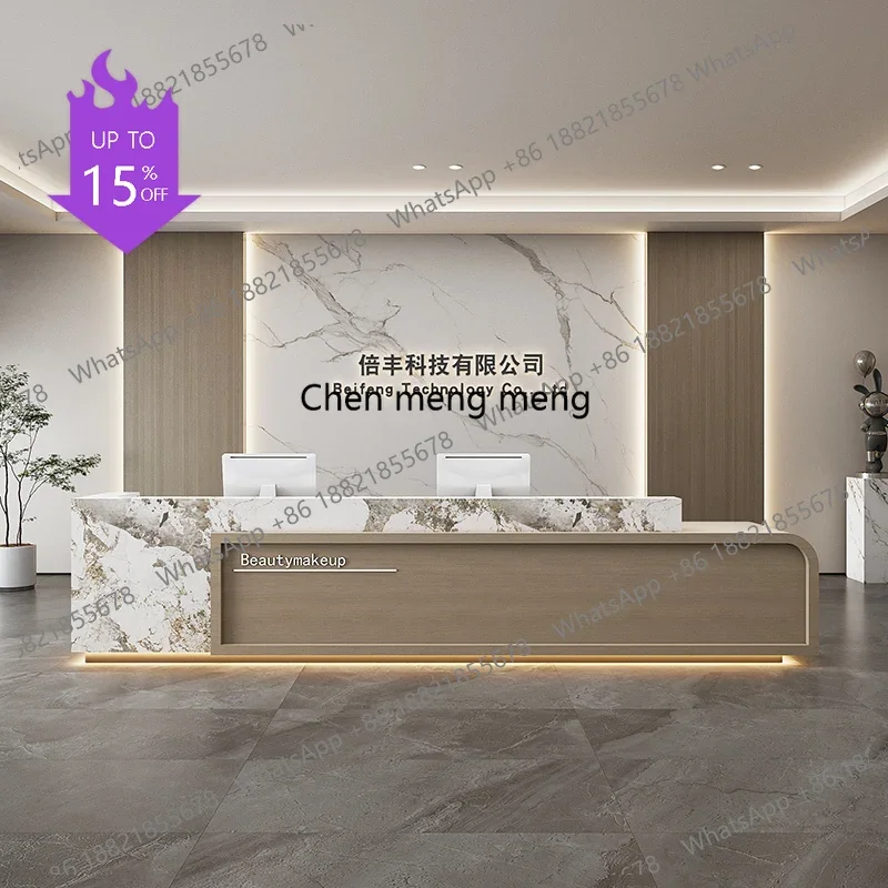 

Light Luxury Sales Reception Desks Work Welcome Adult Industrial Reception Desks Service Commericial Escrivaninha Furniture01A