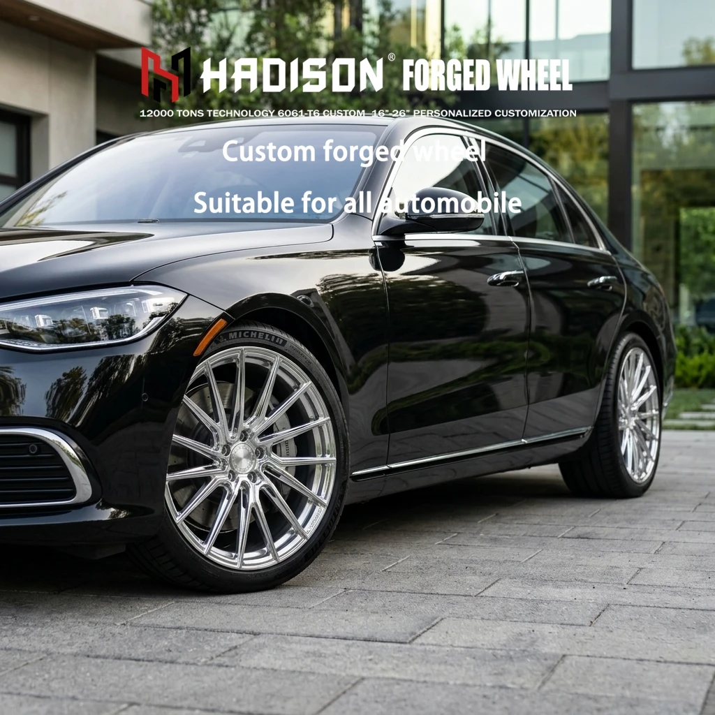 Monoblock 6061-T6 Fully Forged Multi-spoke Wheels 18-22 Inch 5x112 5x114.3 5x120 Custom Engraving Fit For Luxury Sedan SUV