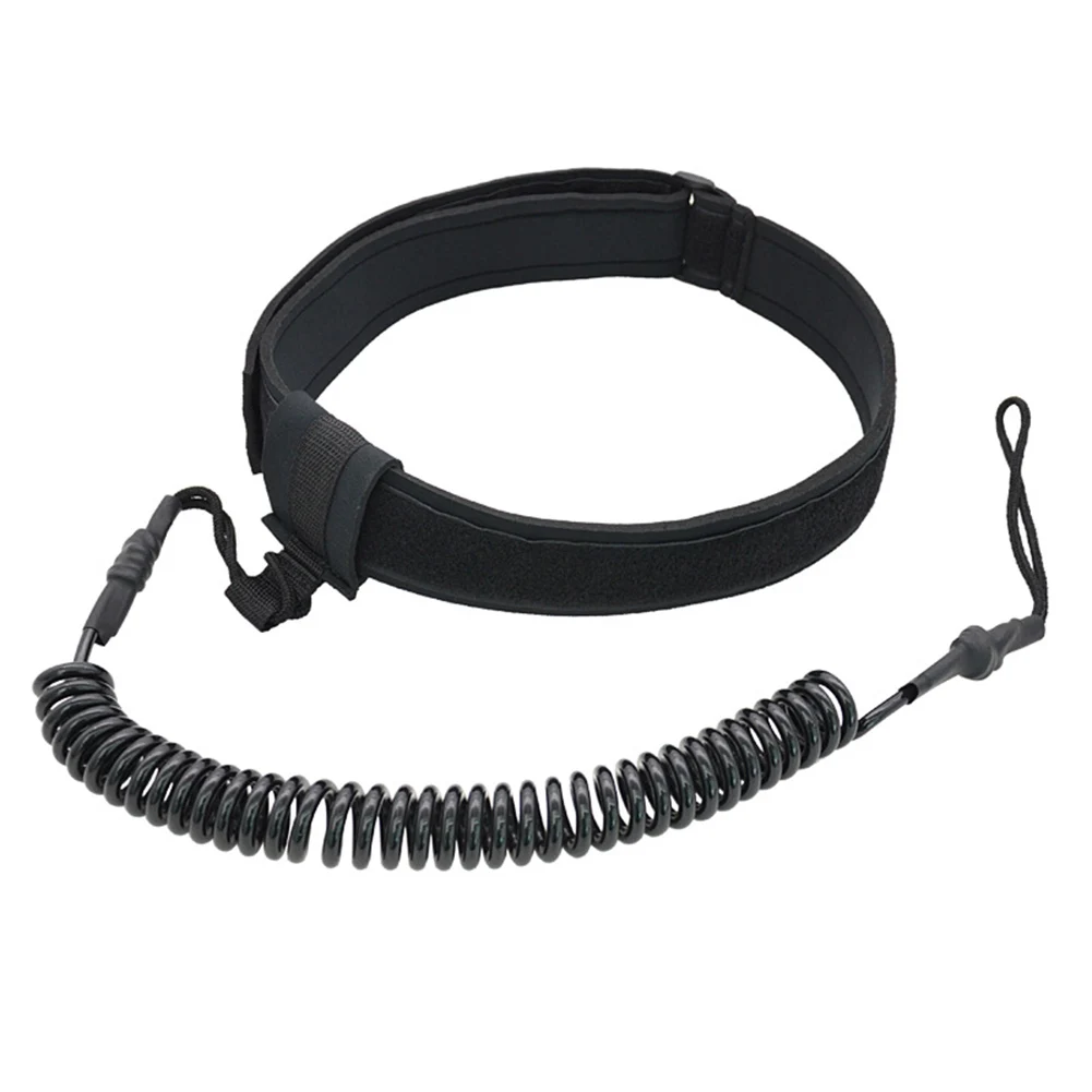 6mm Wrist Surf Leash TPU Spring Rope Surfing Waist Rope Replacement Leash Waist Belt for Surfing/Standup Paddle Board/Kayak