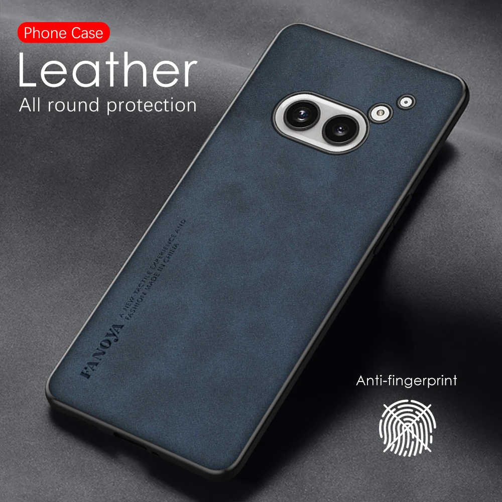 Matte Lambskin Leather Case For Nothing Phone (2a) 5G Camera Protect Shockproof Coque On Nothing Phone 2a 2 a a2 Phone2a 5G 2024