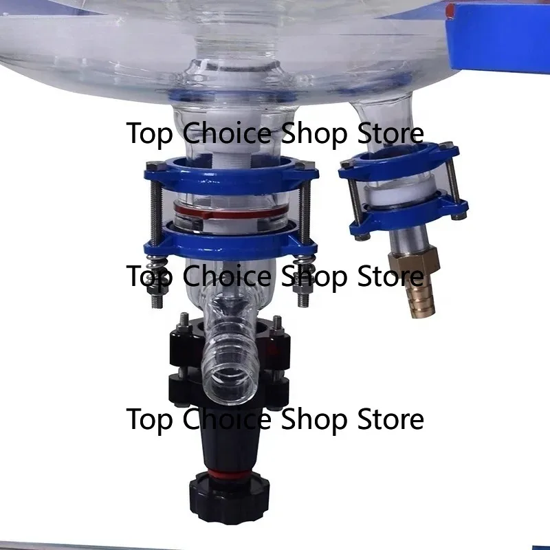 20L Laboratory Standard Double Jacketed Glass Reactor For Chemical Mixing Reaction Experiment Work