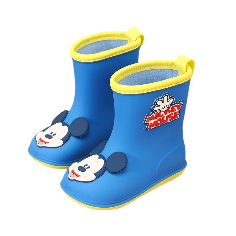 Four Seasons Disney cartoon Mickey mouse Rain Boots Children\'s Water Boots Rubber Shoes Big Kids Rain shoes