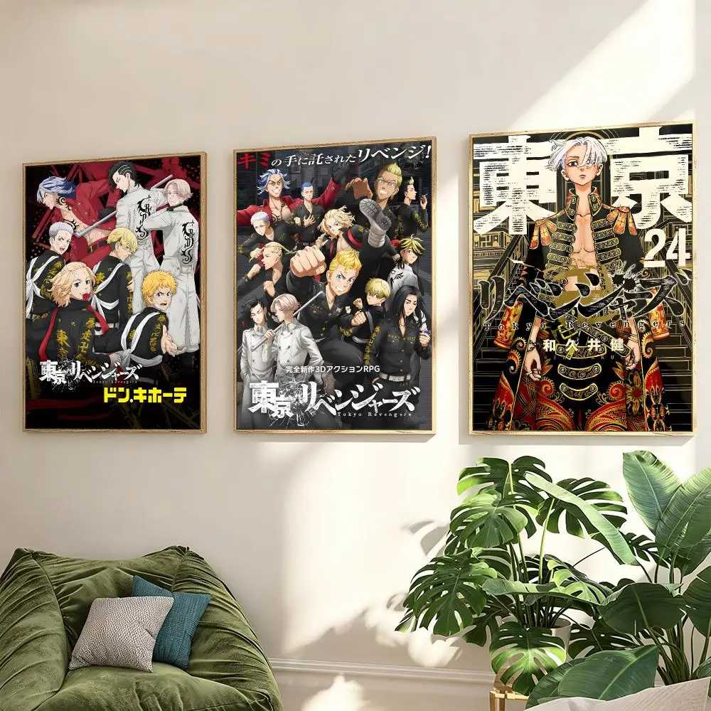 Anime Tokyo Revengers Poster Poster Minimalist Decor HD SelfAdhesive Wall Art for Home Café Bedroom Gift Aesthetic Hanging