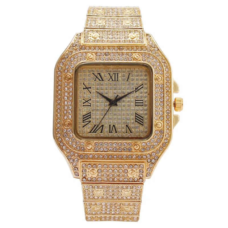 Women Quartz Watch Square Dial Ladies Wristwatch Diamond Roman Numeral Scale Luxury Fashion Daily Wear Female Watches Girl Gifts