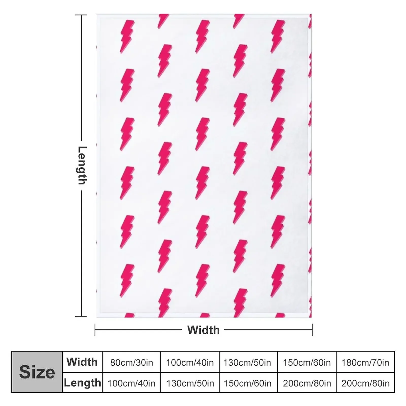 Pink Lightning Bolt Throw Blanket for winter Single Blankets Sofas Of Decoration Summer Nap anime Blankets