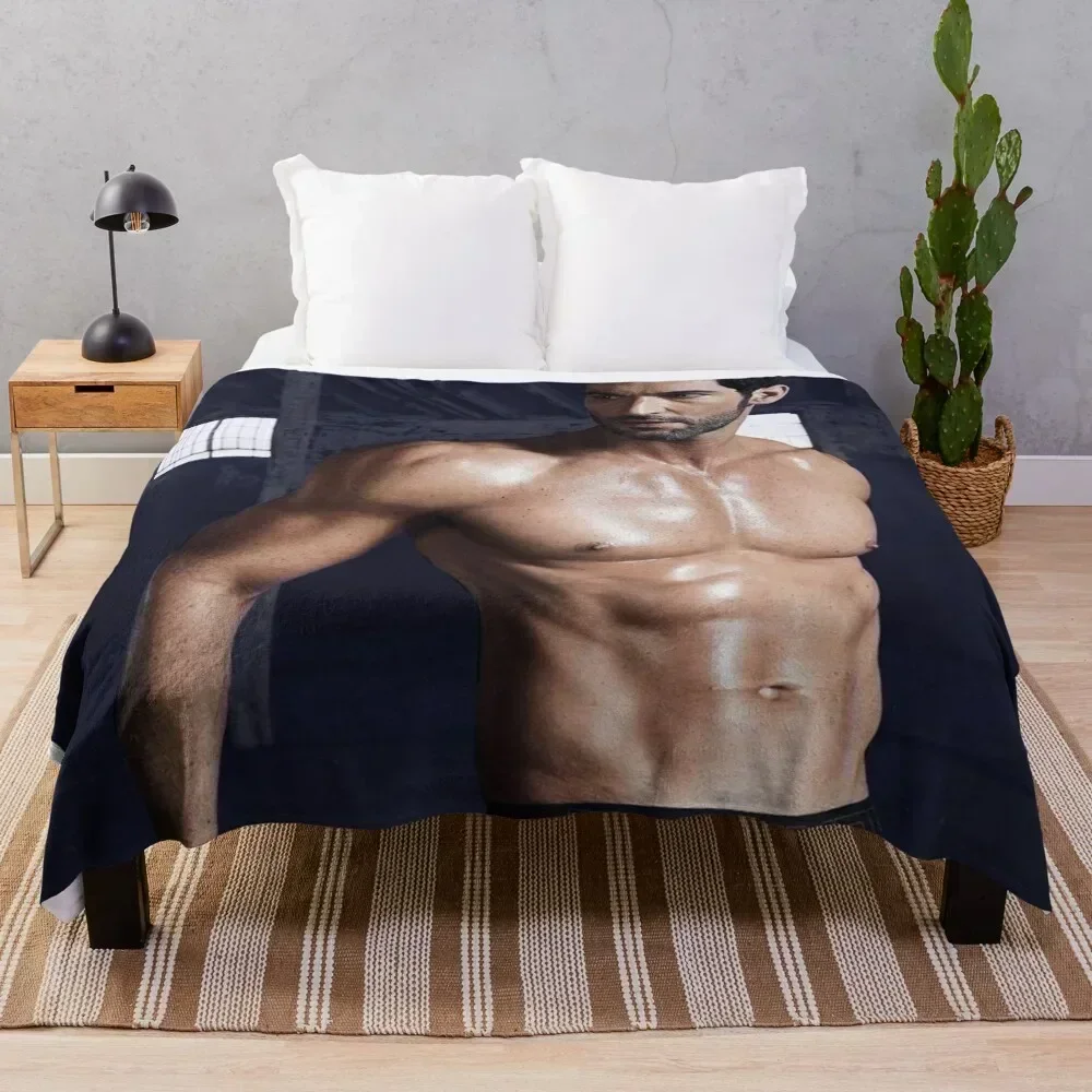 Tom Ellis Throw Blanket Soft Camping Shaggy Giant Sofa Blankets