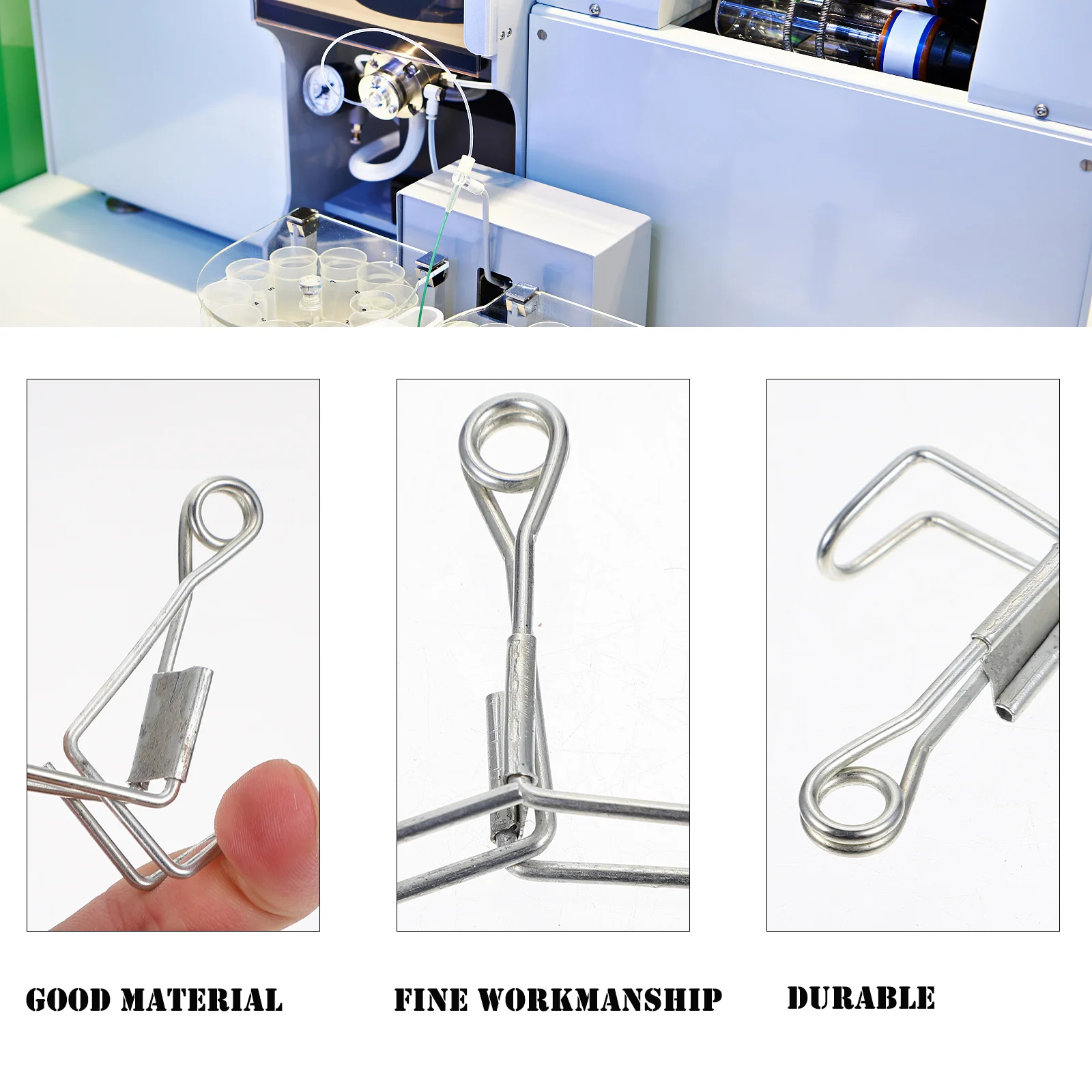 

10Pcs Water Tube Clip Spring Clamp Shut Off Hose Clamp Carbon Steel Flow Control Tube Clip Laboratory Instrument Use