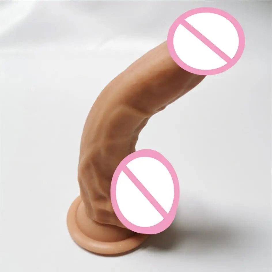 New Skin feeling Huge Realistic Dildo Silicone Penis Soft and flexible with Suction Cup for Women Masturbation Lesbain S3394