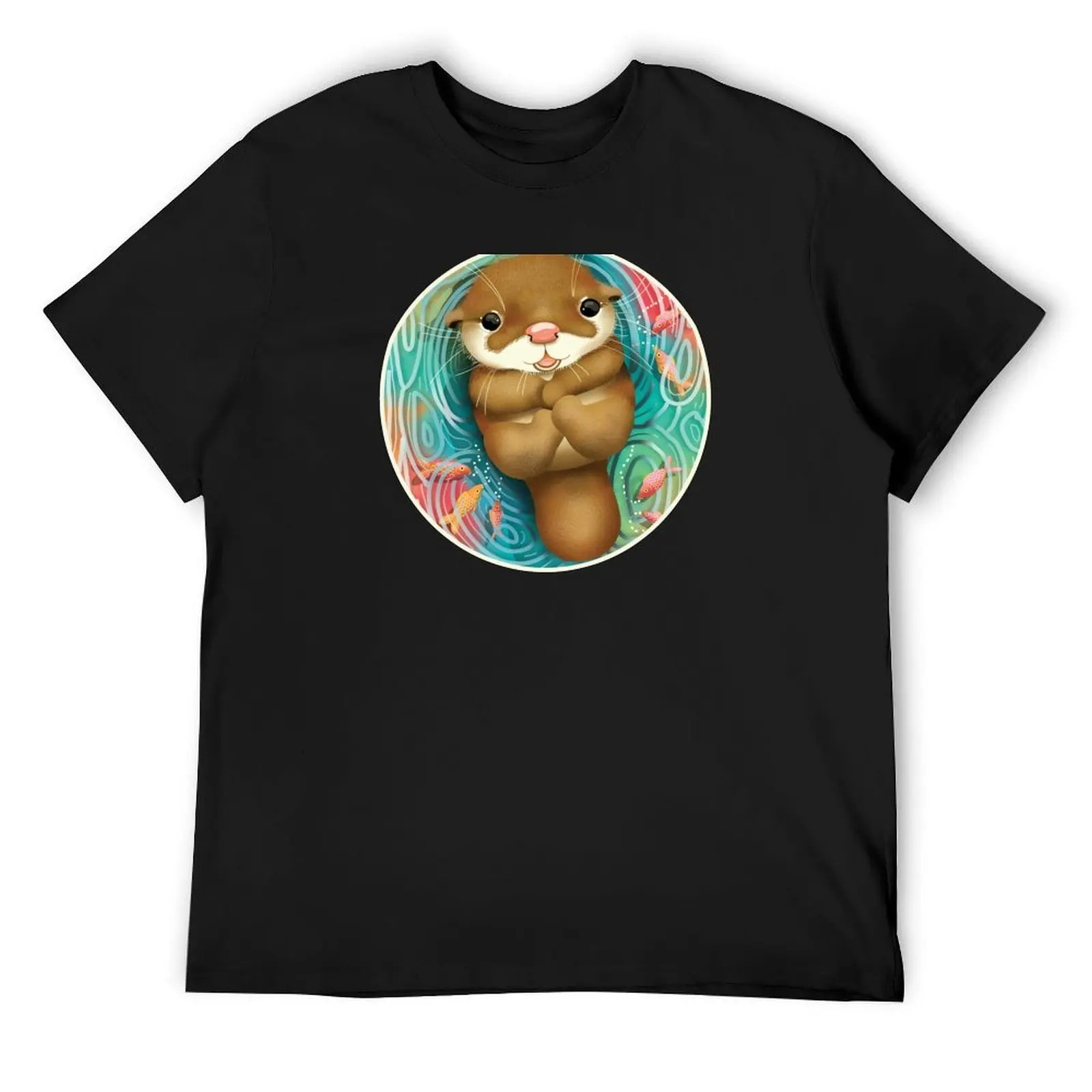 

Little Otter T-Shirt customizeds tshirts personalised cute tops Short sleeve tee men