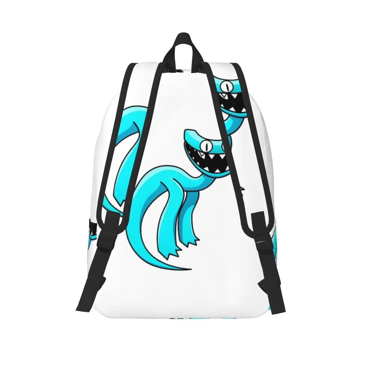 Cyan Rainbow Friend Student Backpack School Bag Hiking Travel Daypack for Boys Girls Fashion Bookbag Shoulder Bags