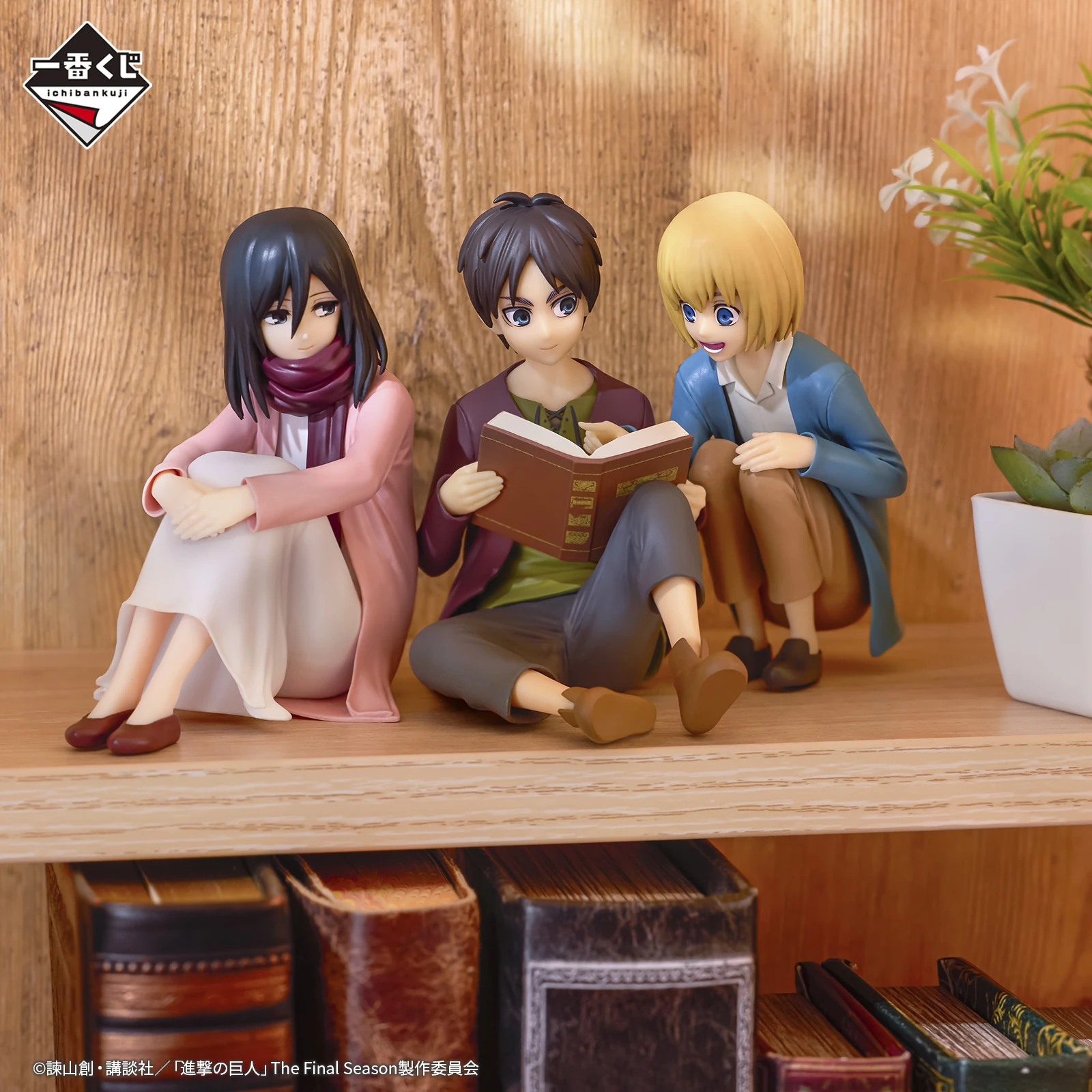 In Stock BANDAI Attack on Titan Rumbling Ichiban KUJI Levi Hange Zoe Eren Mikasa Armin PVC Anime Action Figures Model Toys Gifts