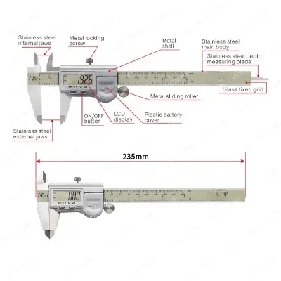 150 mm IP67 Waterproof Digital Vernier Caliper Ruler Vernier Caliper Micrometer Digital Calipers Paquimetro Digital 150 mm