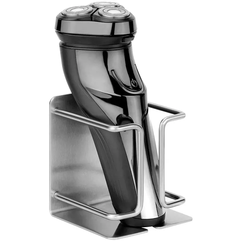 Electric Shaver Holder Wall-Mounted Self-Adhesive Stainless Steel Shaver Holder Wall-Mounted Bathroom Shaver Holder-A68X