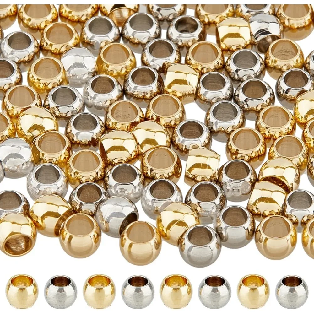 100-pecas-2-cores-contas-espacadoras-redondas-4mm-contas-de-barril-de-buraco-grande-contas-soltas-douradas-contas-europeias-de-aco-inoxidavel-para-fazer-kit