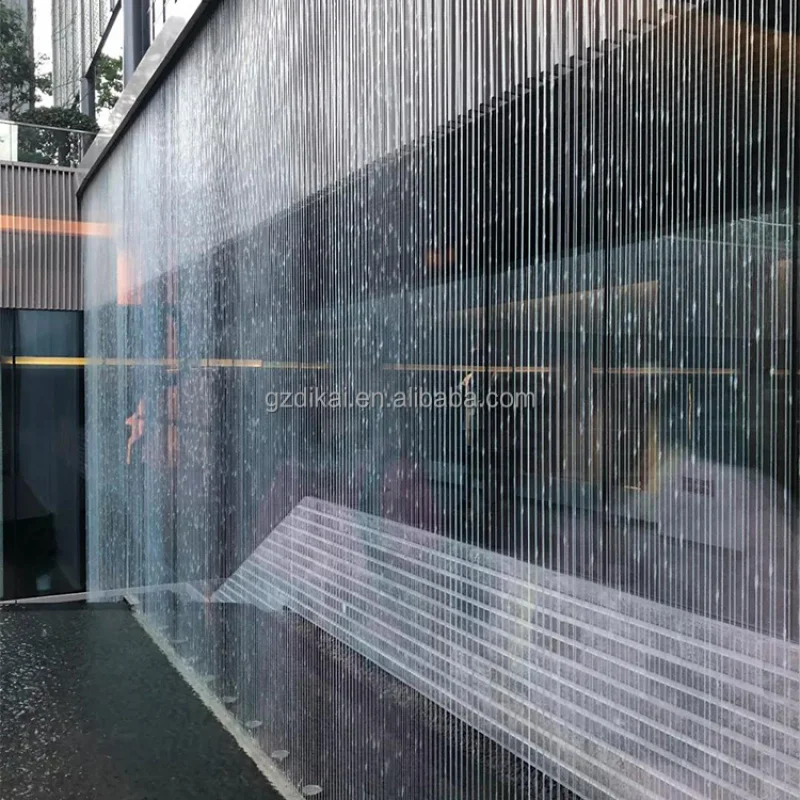 custom.Feature Fountain: Curtain Fountain Suitable Installation at Weddings, Hotel Lobbies, and High-End Clubs