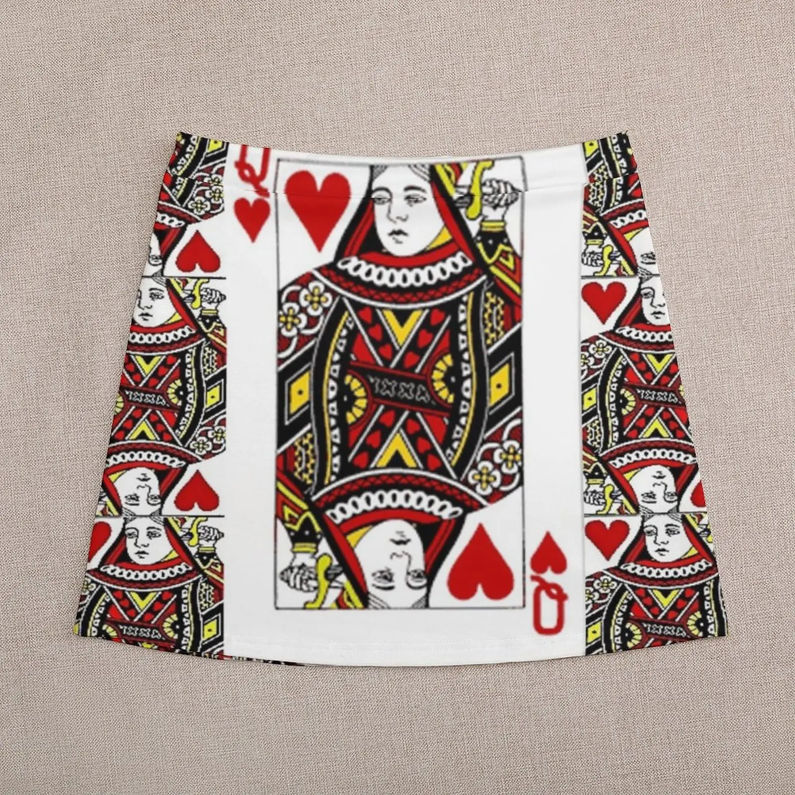 QUEEN OF HEARTS PLAYING CARDS ARTWORK Mini Skirt skirt skirt new in clothes