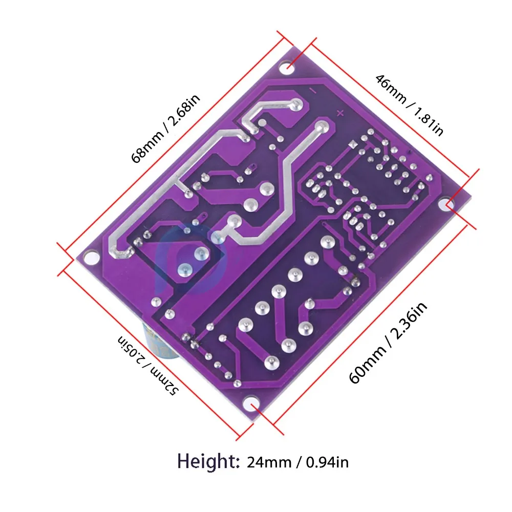 DC 24V Input DC to AC Boost Module 100W 0V 110V 220V Output Voltage Booster with Adjustable Transformer High Efficiency