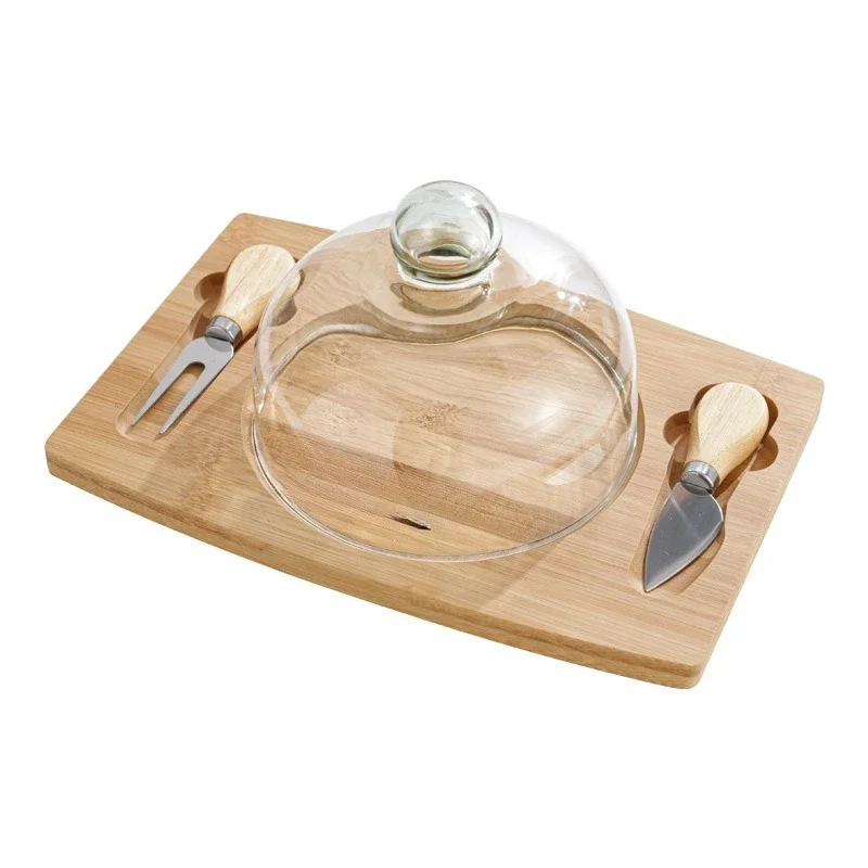Jar Tray with Lid Cheese Storage Box Dessert Dish Box