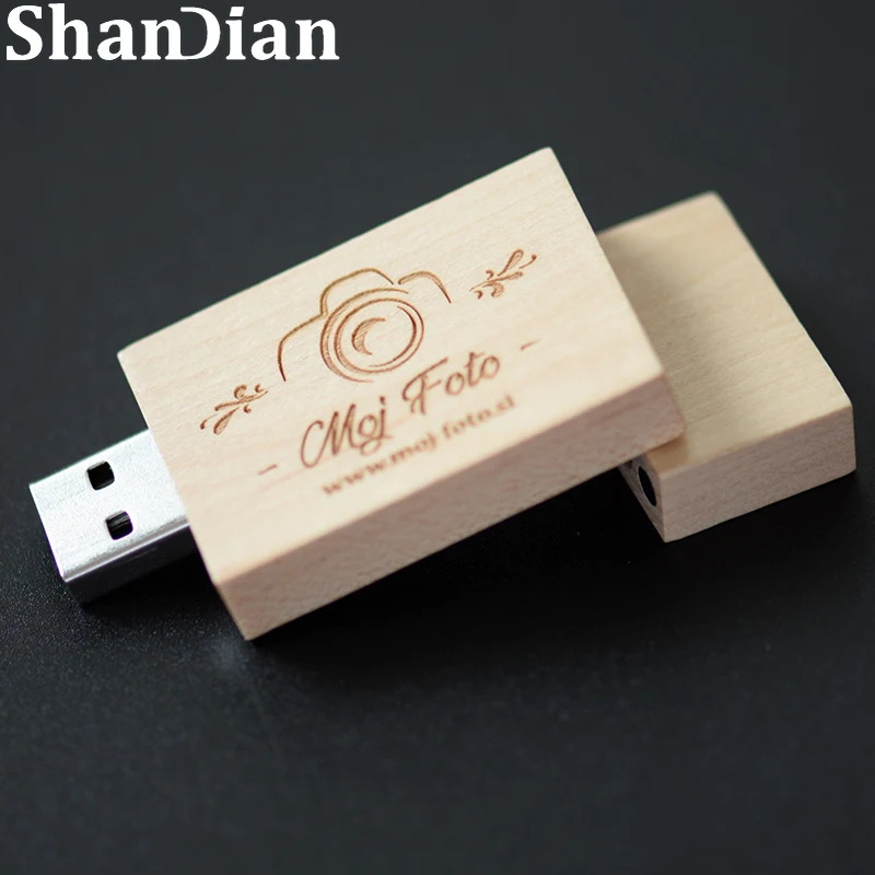 شحن شعار USB فلاش حملة 128GB الجوز القلم محركات 64GB شحن مفتاح سلسلة ذاكرة 32GB القيقب U القرص 16GB الإبداعية هدية 8GB 4GB
