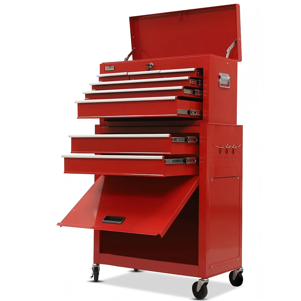 CE Certified 2-in-1 Rolling Tool Cabinet 5 Drawers Removable Chest Trolley Large Capacity OEM Customized Luxury Style Tool CartA