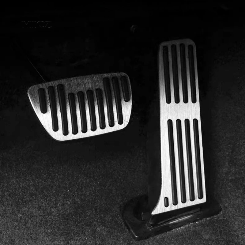 For Toyota Camry XV70 70 2018 - 2023 Car Stainless Steel Accelerator Gas Brake Pedals Non-Drilling Cover Footrest Trim Pad