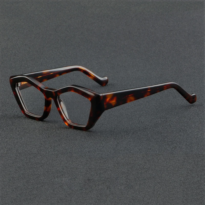 

Acetate Irregular Thick Glasses Frame Men Myopia Reading Eyeglasses Polygonal Personalized Women Optical Prescription Eyewear