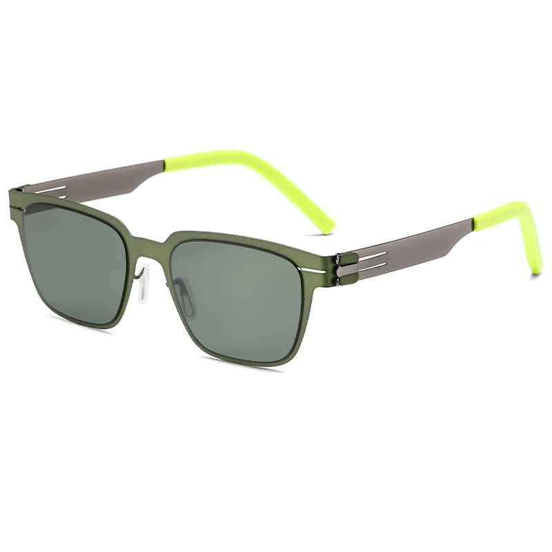 2027 Deutschland Design Sonnenbrille Herren BO Ultraleichte Edelstahl-Biologische Stahl-Klassische Sonnenbrille Damen Outdoor-Fahrsonnenbrille – Detail 17