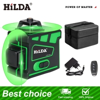 HILDA 16 Lines Super Powerful 4D Laser Level Green Beam High-precision Automatic 360 Horizontal And Vertical Self Leveling