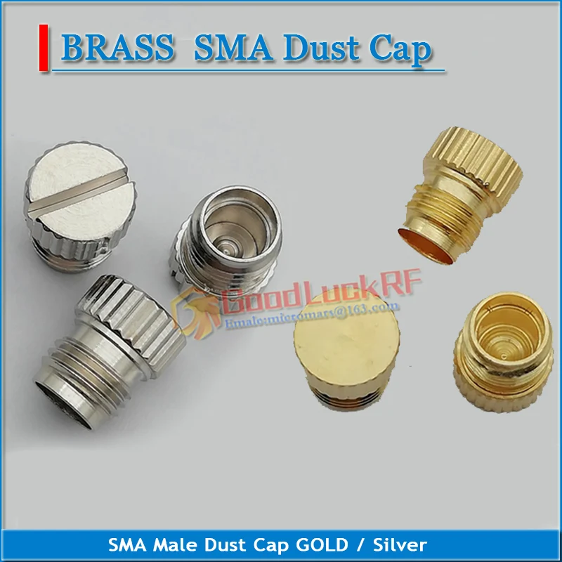 

SMA Male Female Dust Cap Resistor SMA male head protective cover RF coaxial Terminator Protective Cover Copper Nickel Gold