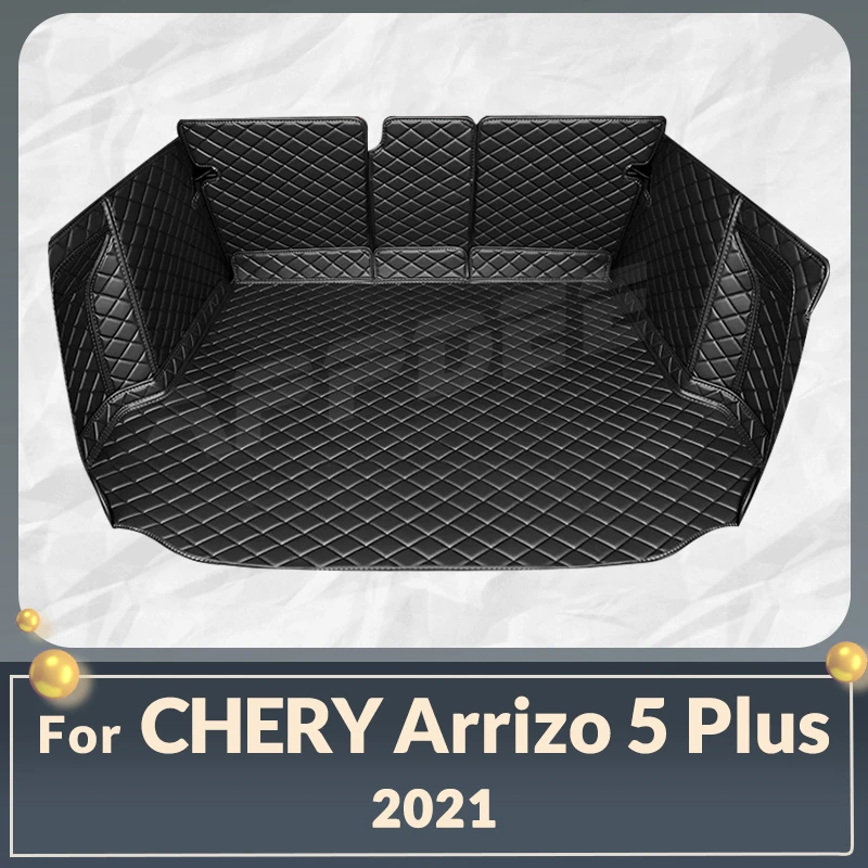 Auto Full Coverage Trunk Mat For Chery Arrizo 5 PLUS 2021 Car Boot Cover Pad Cargo Liner Interior Protector Accessories