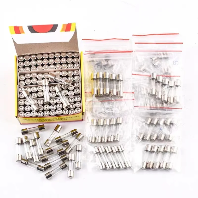 LOT 10 5x20mm Fast glass fuse kits packaged 0.2A 0.5A 1A 2A 3A 5A 6A 8A 10A 15A /250V 5*20