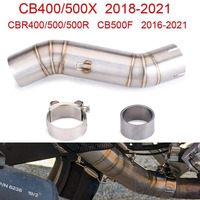 CBR500/500R CB500X CB400 CBR400 Motorcycle Exhaust Middle Link Pipe For Honda CBR500/500R CB500F/500X CB400 CBR400 2016-2021