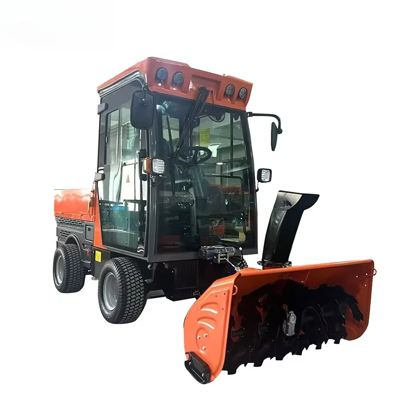 Suburban Winter Snow Removal Machine Ride Type Snow Sweeper With Full Cabin